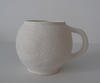 2016 Fossil Mug right slip cast ceramic unglazed study 4Hx5.5Wx5D
